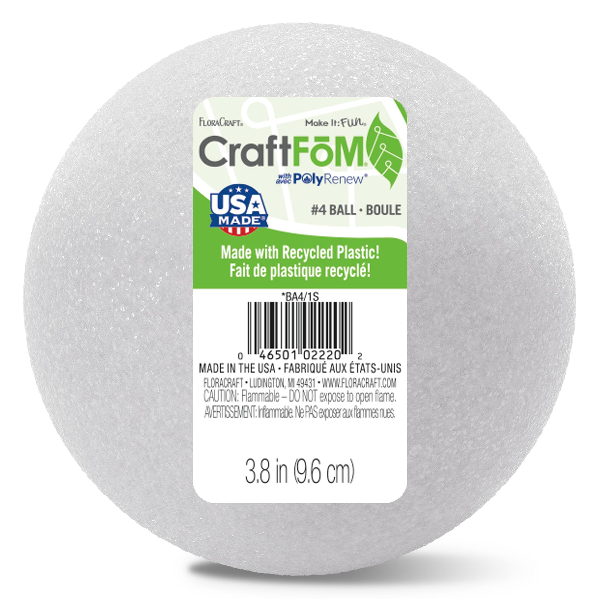 36 Pack: FloraCraft® CraftFōM® 4" White Ball